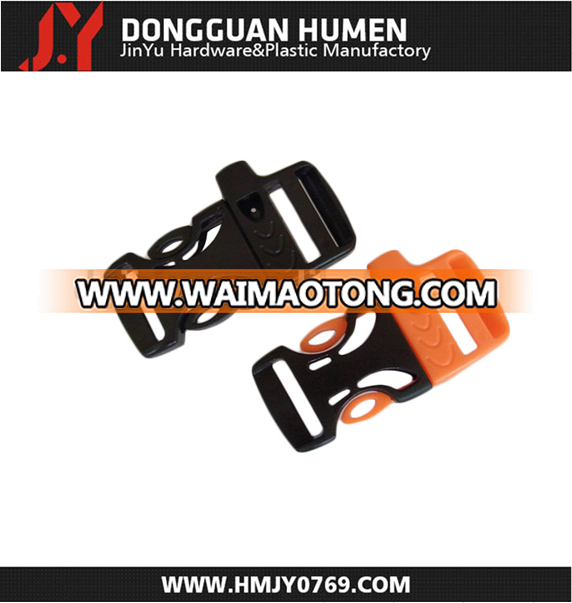 plastic whistle buckle for survival bracelet