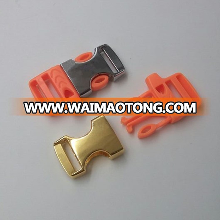 plastic and metal buckle with whistle