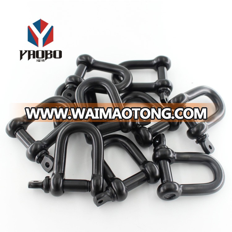 Fashion High Quality Metal Black Adjustable Stainless Steel Shackle